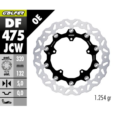 GALFER FLOATECH W BRAKE DISC DF475JCW