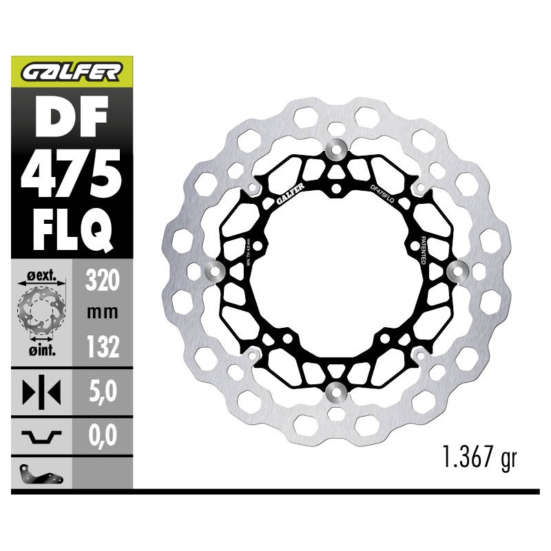 GALFER CUBIQ FLOATING BRAKE DISC DF475FLQ