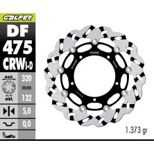 GALFER W FLOATING GROOVED LEFT BRAKE DISC DF475CRWI