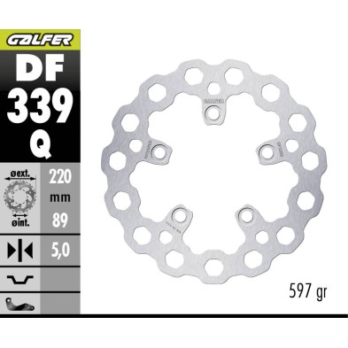 GALFER BRAKE DISC CUBIQ FIXED DF339Q