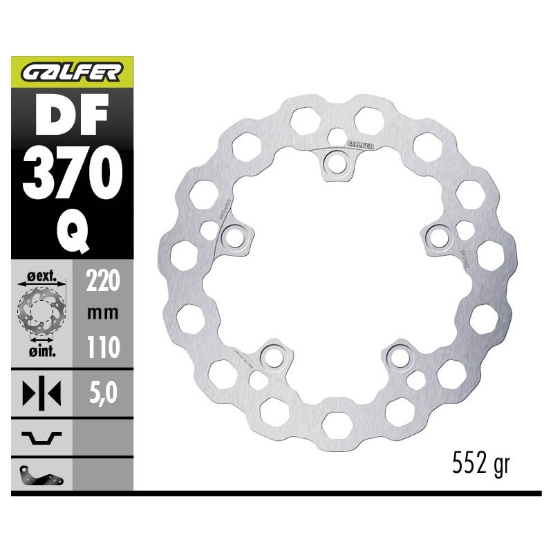 GALFER CUBIQ FIXED BRAKE DISC DF370Q