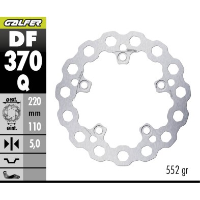 GALFER CUBIQ FIXED BRAKE DISC DF370Q