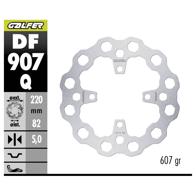 GALFER DISCO DE FRENO CUBIQ FIXED DF907Q
