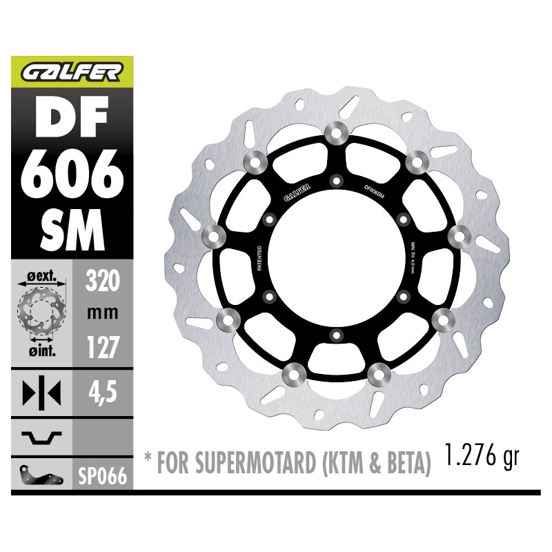 GALFER OVERSIZED FLOATING DISC DF606SM