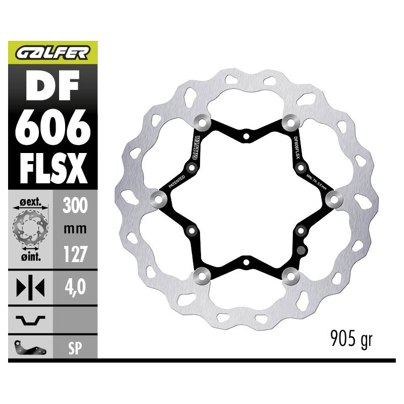 GALFER DISCO SOBREDIMENSIONADO FLOATING DF606FLSX