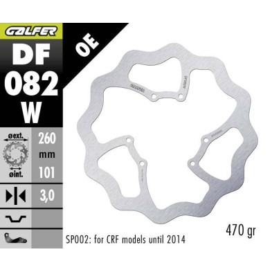 GALFER DISCO DE FRENO OFF-ROAD W FIXED DF082W