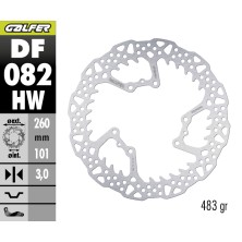 GALFER SHARK FIXED OFF-ROAD BRAKE DISC DF082HW