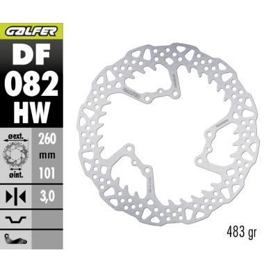 GALFER DISCO DE FRENO OFF-ROAD SHARK FIXED DF082HW