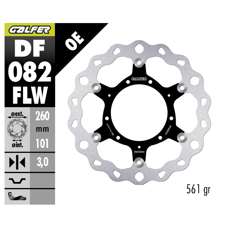 GALFER OFF-ROAD FLOATING BRAKE DISC DF082FLW
