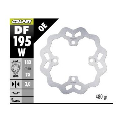 GALFER OFF-ROAD BRAKE DISC W FIXED DF195W