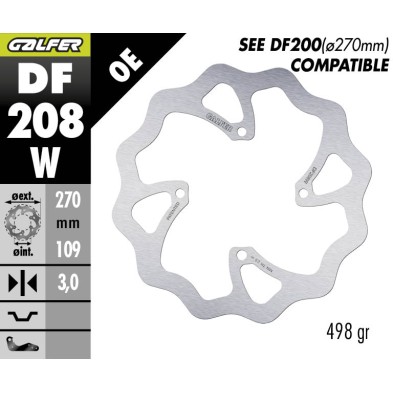 GALFER DISCO DE FRENO OFF-ROAD W FIXED OVERSIZE DF208W