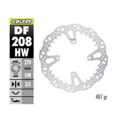 GALFER DISCO DE FRENO OFF-ROAD SHARK FIXED DF208HW