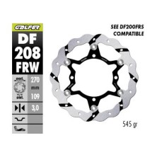 GALFER FLOATING BRAKE DISC W GROOVED DF208FRW