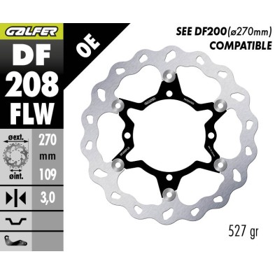 GALFER DISCO DE FRENO FLOATING W FLOATING DF208FLW