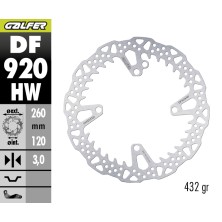 GALFER SHARK FIXED OFF-ROAD BRAKE DISC DF920HW