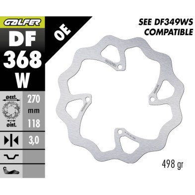 GALFER OFF-ROAD FLOATING BRAKE DISC DF368FLW