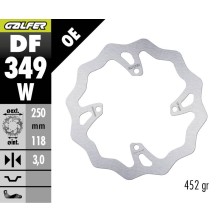 GALFER OFF-ROAD BRAKE DISC W FIXED DF349W