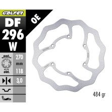 GALFER OFF-ROAD BRAKE DISC W FIXED DF296W