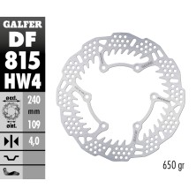 GALFER SHARK FIXED OFF-ROAD BRAKE DISC DF815HW4