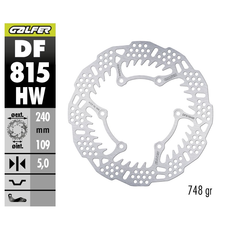 GALFER DISCO DE FRENO OFF-ROAD SHARK FIXED DF815HW