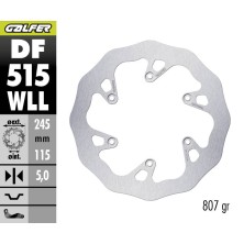 GALFER OFF-ROAD BRAKE DISC W FIXED SOLID DF515WLL