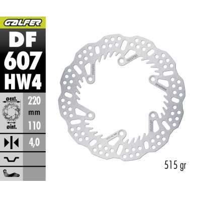 GALFER DISCO DE FRENO OFF-ROAD SHARK FIXED DF607HW4