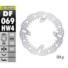 GALFER SHARK FIXED OFF-ROAD BRAKE DISC DF069HW4