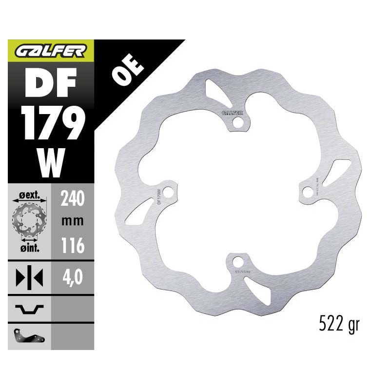 GALFER OFF-ROAD BRAKE DISC W FIXED DF179W