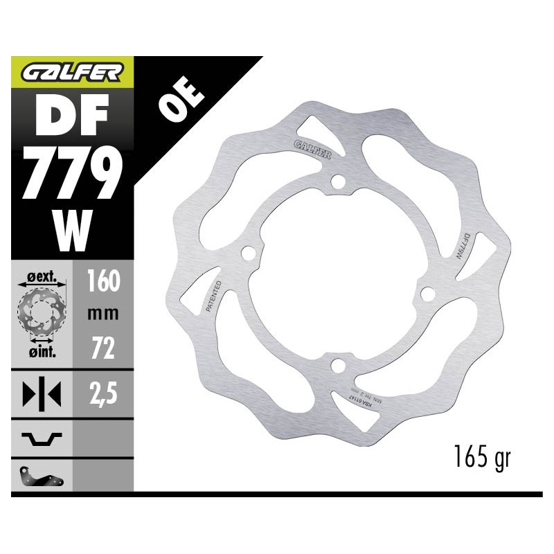 GALFER DISCO DE FRENO OFF-ROAD W FIXED DF779W