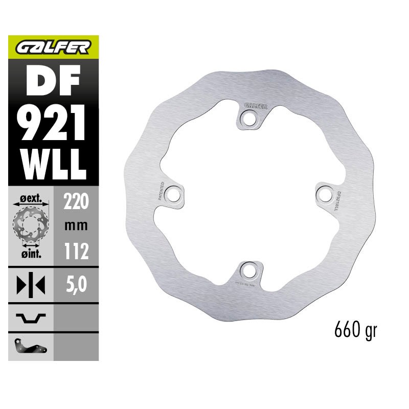 GALFER OFF-ROAD BRAKE DISC W DF921WLL