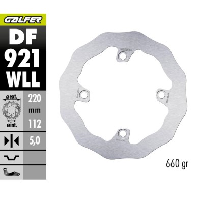 GALFER OFF-ROAD BRAKE DISC W DF921WLL