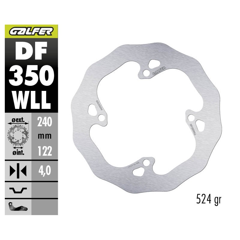 GALFER DISCO DE FRENO OFF-ROAD W FIXED SOLID DF350WLL