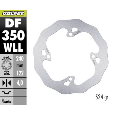 GALFER DISCO DE FRENO OFF-ROAD W FIXED SOLID DF350WLL