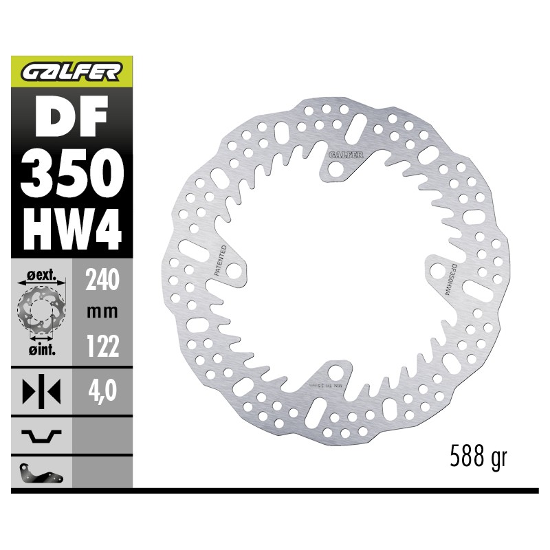 GALFER DISCO DE FRENO OFF-ROAD SHARK FIXED DF350HW4