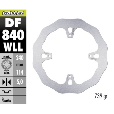 GALFER DISCO DE FRENO OFF-ROAD W FIXED SOLID DF840WLL