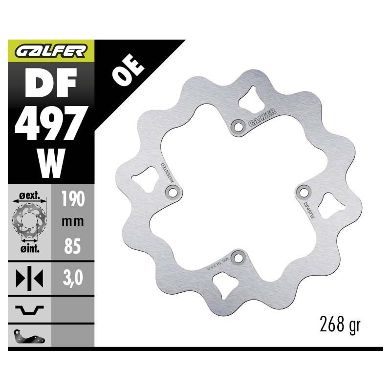 GALFER DISCO DE FRENO OFF-ROAD W FIXED DF497W