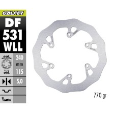 GALFER OFF-ROAD BRAKE DISC W FIXED SOLID DF531WLL