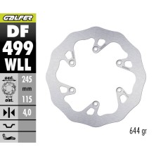 GALFER DISCO DE FRENO OFF-ROAD W FIXED SOLID DF499WLL