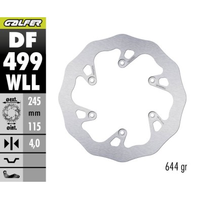 GALFER DISCO DE FRENO OFF-ROAD W FIXED SOLID DF499WLL