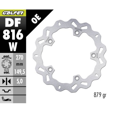 GALFER DISCO DE FRENO FIJO DF816W