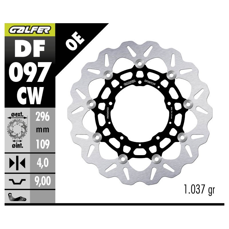 GALFER FLOATING BRAKE DISC DF097CW