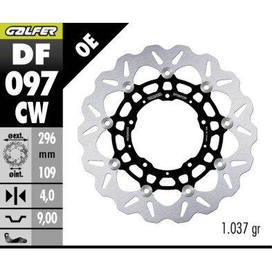 GALFER FLOATING BRAKE DISC DF097CW