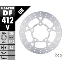 GALFER FIXED BRAKE DISC DF412V