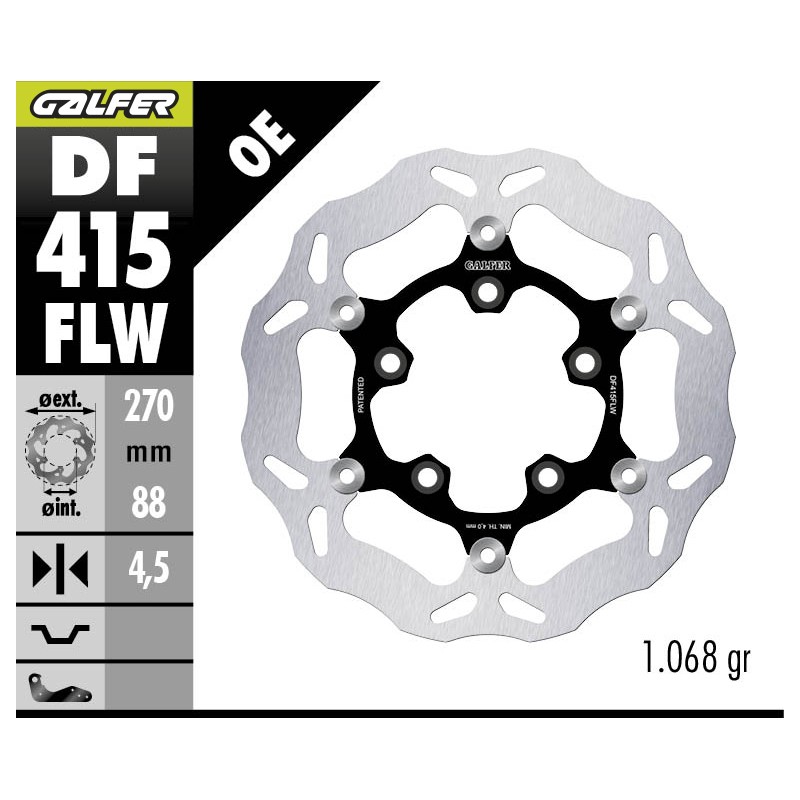 GALFER DISCO DE FRENO FLOTANTE DF415FLW