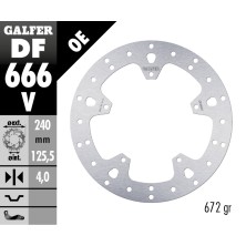 GALFER FIXED BRAKE DISC DF666V