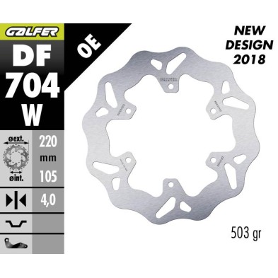 GALFER FIXED BRAKE DISC DF704W