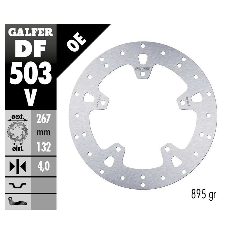 GALFER FIXED BRAKE DISC DF503V