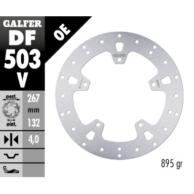GALFER FIXED BRAKE DISC DF503V
