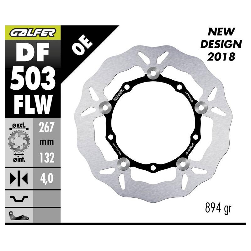 GALFER DISCO DE FRENO FIJO DF503FLW