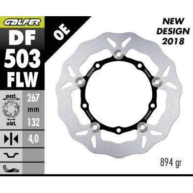 GALFER FIXED BRAKE DISC DF503FLW